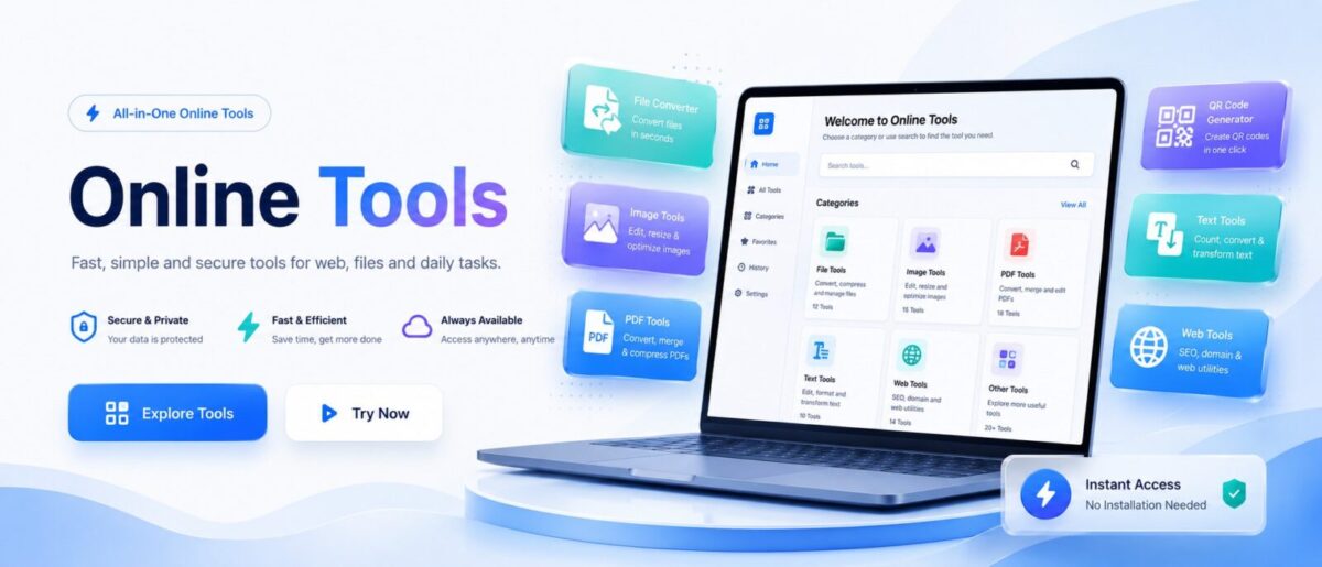 FreeToolsDownload online tools for QR codes, images, PDF and web tasks